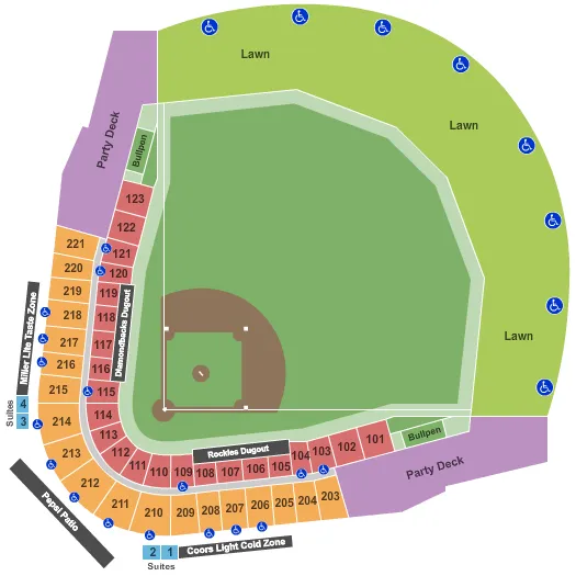seating chart for Salt River Fields - Baseball Spring Training - eventticketscenter.com