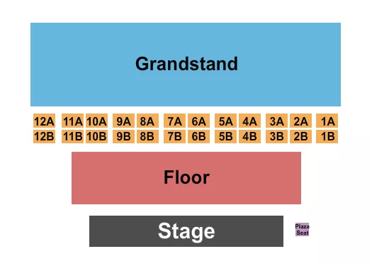 seating chart for San Bernardino County Fairgrounds - Floor/Grandstand - eventticketscenter.com