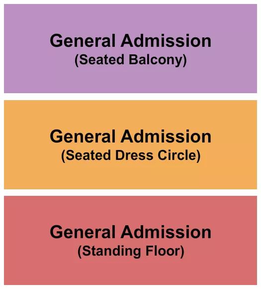 seating chart for San Jose Civic - GA By Level - eventticketscenter.com