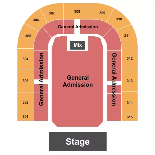 seating chart for San Jose Civic - GA Floor/Reserved Balcony - eventticketscenter.com