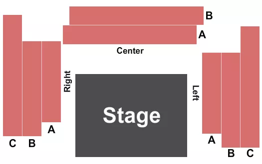 seating chart for Classic Theatre at San Pedro Playhouse - Endstage - eventticketscenter.com
