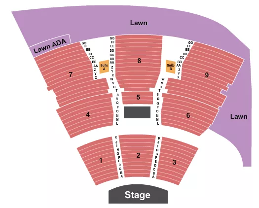 seating chart for Sandy Amphitheater - Endstage 2 - eventticketscenter.com