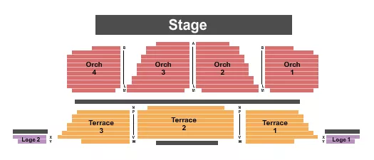 seating chart for Sanford Performing Arts Center - End Stage - eventticketscenter.com