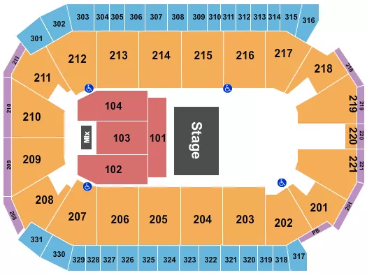 seating chart for Rio Rancho Events Center - Halfhouse Reserved 2 - eventticketscenter.com
