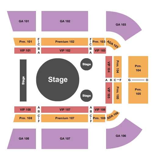 seating chart for Santa Anita Park - Circus 1 - eventticketscenter.com