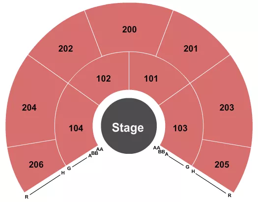 seating chart for Under The Big Top - Santa Clara County Fairgrounds - San Jose - Cirque - Echo - eventticketscenter.com