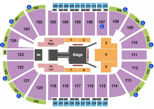 seating chart for Santander Arena - Fuerza Regida - eventticketscenter.com