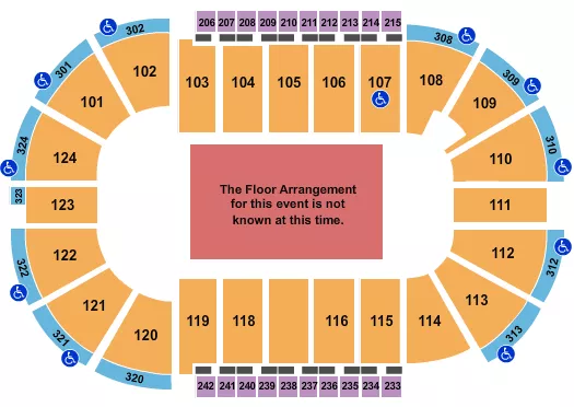 seating chart for Santander Arena - Generic Floor - eventticketscenter.com