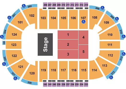 seating chart for Santander Arena - Keith Sweat - eventticketscenter.com