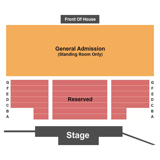 seating chart for Sapphire Palace at Blue Lake Casino - Endstage 2 - eventticketscenter.com