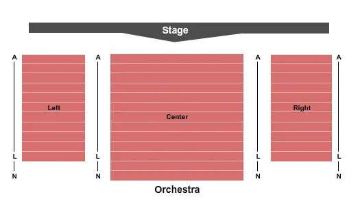 seating chart for Saratoga Civic Theater - Endstage - eventticketscenter.com