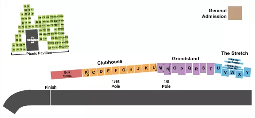 seating chart for Saratoga Race Course - Horse Racing - eventticketscenter.com