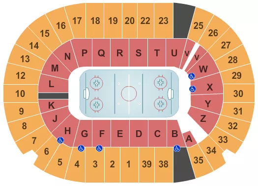 seating chart for SaskTel Centre - Hockey - eventticketscenter.com