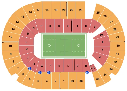 seating chart for SaskTel Centre - Lacrosse - eventticketscenter.com