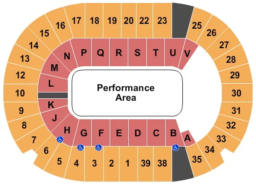 seating chart for SaskTel Centre - Open Floor - eventticketscenter.com