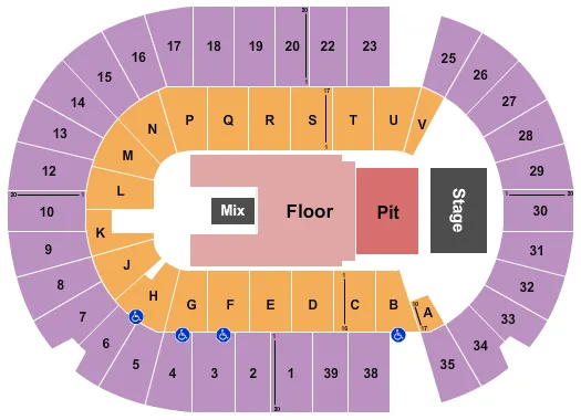 seating chart for SaskTel Centre - The Offspring - eventticketscenter.com