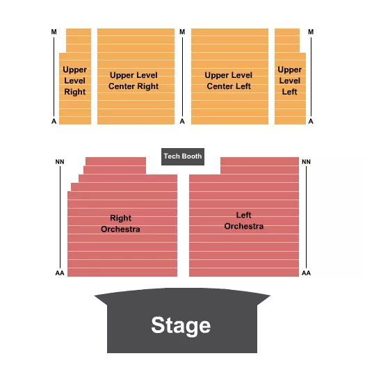 seating chart for Savannah Center - FL - Endstage 2 - eventticketscenter.com