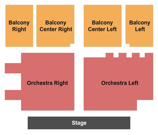 seating chart for Savannah Center - FL - End Stage - eventticketscenter.com