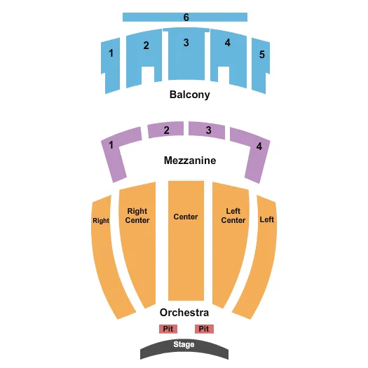 seating chart for Savannah Civic Center - End Stage - eventticketscenter.com