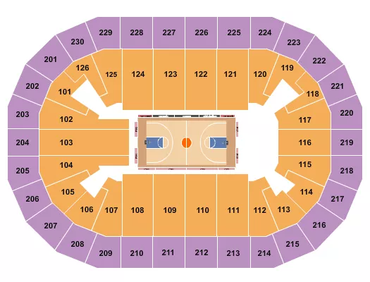 seating chart for Save Mart Center - Basketball - Globetrotters - eventticketscenter.com