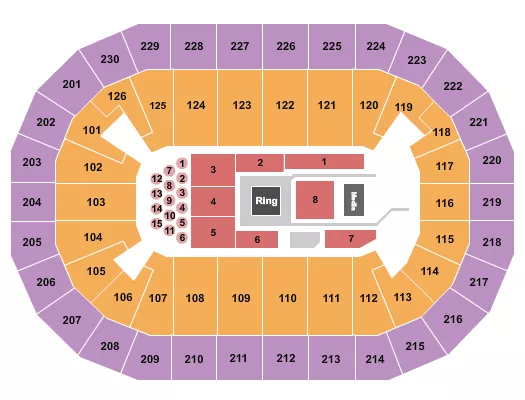 seating chart for Save Mart Center - Boxing 1 - eventticketscenter.com