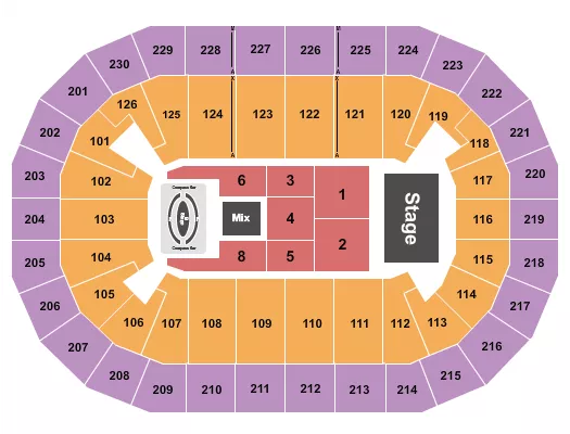 seating chart for Save Mart Center - Carin Leon 2 - eventticketscenter.com