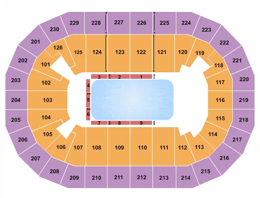seating chart for Save Mart Center - Disney On Ice - eventticketscenter.com