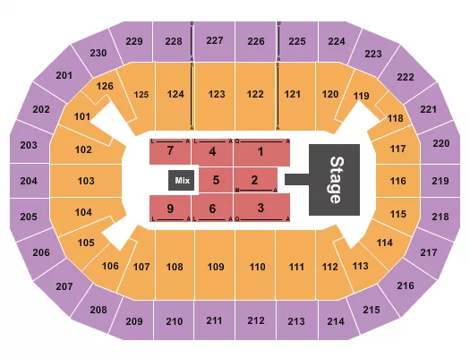 seating chart for Save Mart Center - Don omar - eventticketscenter.com