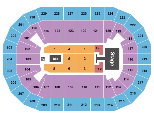 seating chart for Save Mart Center - Lainey Wilson - eventticketscenter.com