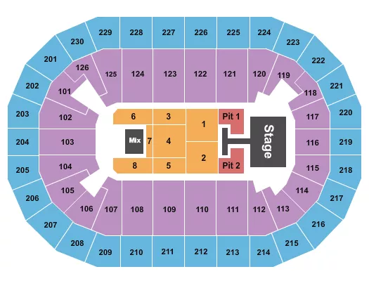 seating chart for Save Mart Center - Marca Registrada - eventticketscenter.com