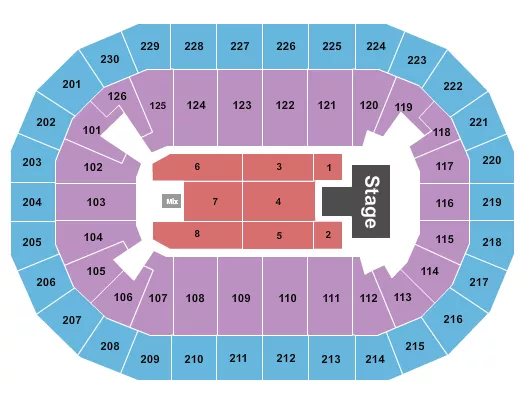 seating chart for Save Mart Center - Matt Rife - eventticketscenter.com