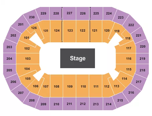 seating chart for Save Mart Center - Performance Area - eventticketscenter.com