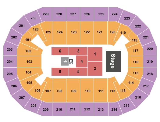 seating chart for Save Mart Center - Zach Williams - eventticketscenter.com