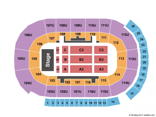 seating chart for Save On Foods Memorial Centre - Endstage 7 - eventticketscenter.com