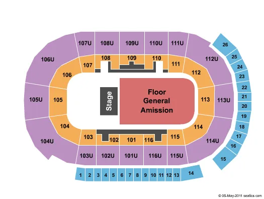 seating chart for Save On Foods Memorial Centre - Foo Fighters - eventticketscenter.com