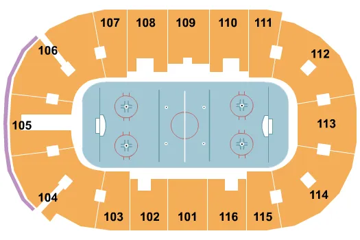 Hockey Seating Map