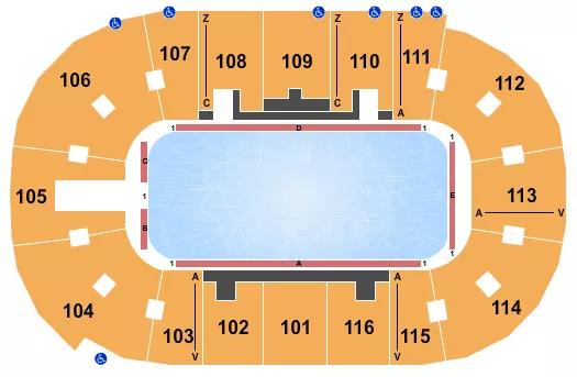 seating chart for Save On Foods Memorial Centre - Star On Ice - eventticketscenter.com