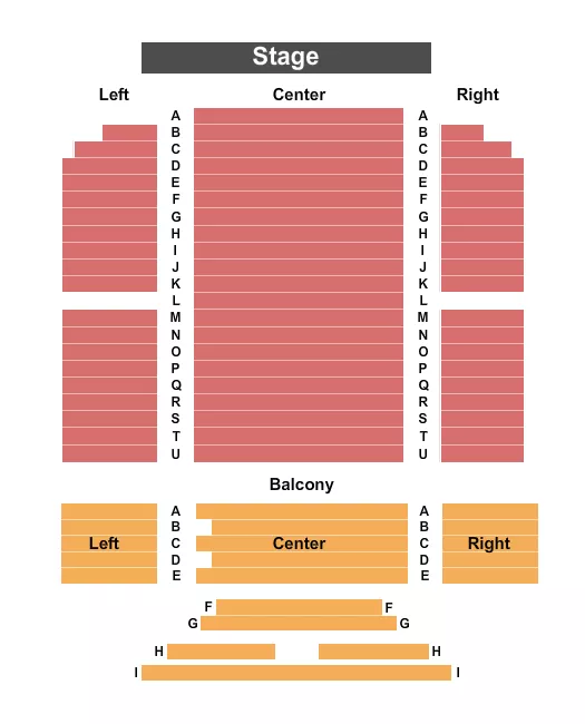 seating chart for Savoy Theatre - Glace Bay - End Stage - eventticketscenter.com