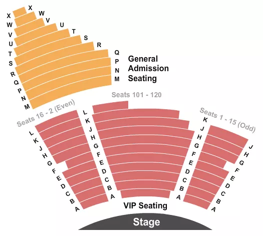 seating chart for Saxe Theater - Planet Hollywood Resort & Casino - End Stage - eventticketscenter.com