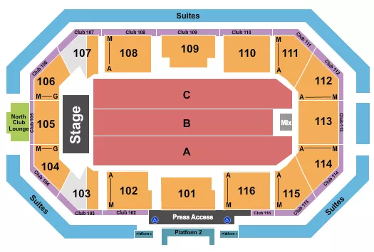 seating chart for Scheels Arena - Endstage 4 - eventticketscenter.com