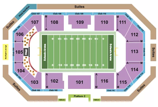 seating chart for Scheels Arena - IFL Classic - eventticketscenter.com