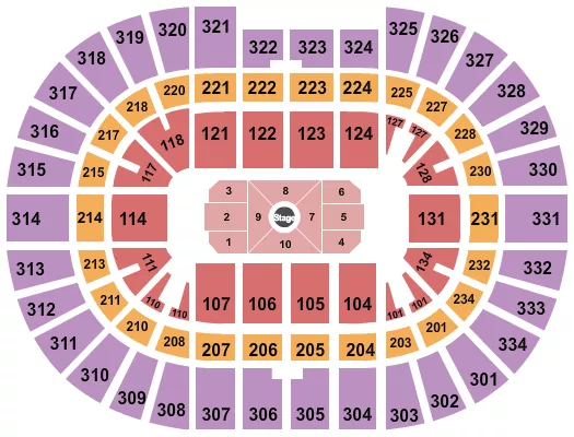 seating chart for Value City Arena at The Schottenstein Center - Center Stage 1 - eventticketscenter.com