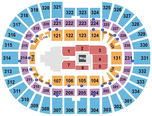 seating chart for Value City Arena at The Schottenstein Center - WWE 2 - eventticketscenter.com