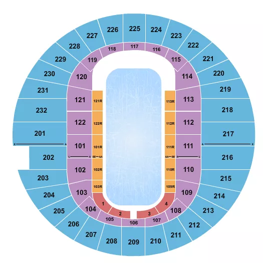 seating chart for Scope Arena - Disney On Ice - eventticketscenter.com