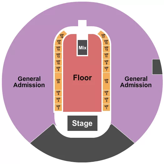 seating chart for Scope Arena - Endstage GA Floor 1 - eventticketscenter.com