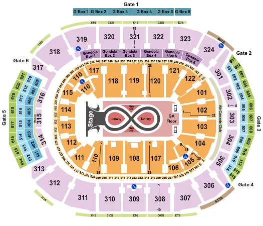 seating chart for Scotiabank Arena - Katy Perry - eventticketscenter.com