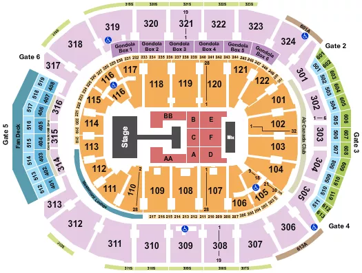 seating chart for Scotiabank Arena - BabyMonster - eventticketscenter.com