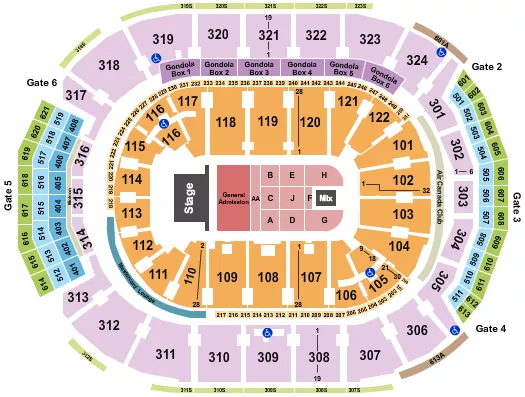 seating chart for Scotiabank Arena - Bruce Springsteen - eventticketscenter.com