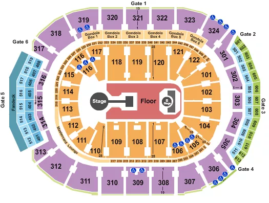 seating chart for Scotiabank Arena - Childish Gambino - eventticketscenter.com