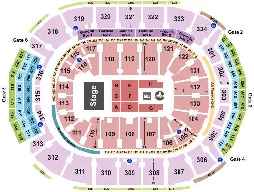 seating chart for Scotiabank Arena - Chris Brown - eventticketscenter.com